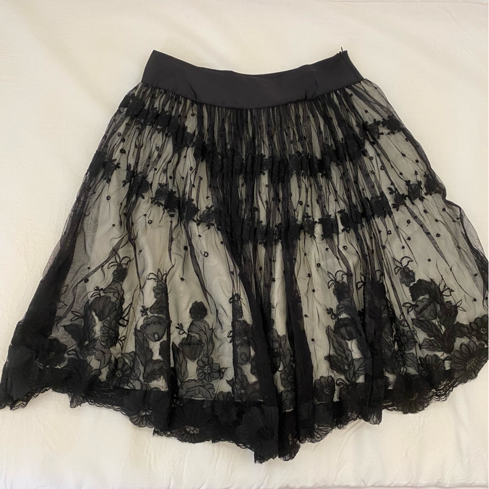 NWT Vintage Tara Jarmon Lace Skirt